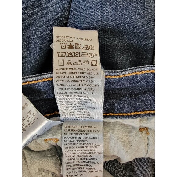 Levis 711 Skinny Jeans Womens Size 27 Blue Mid-Rise Stretch Denim - Picture 6 of 7